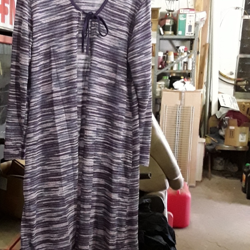 Long open front sweater